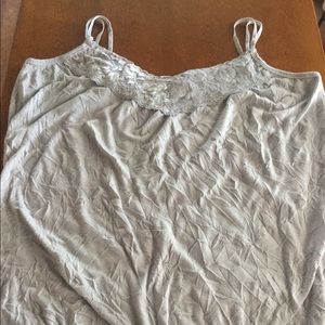 Maurice’s Gray Lace Cami Tank Top xl